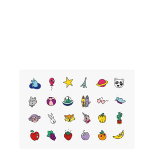 Pop - Coffret 2 Vernis Roses + 24 Stickers Ongles