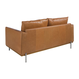 Sofá Angel Cerda 2 plazas en piel de vacuno 164x88x83cm