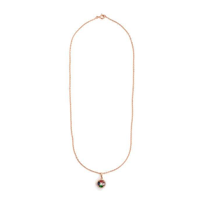 Collar Rathio acabado oro rosa 18k
