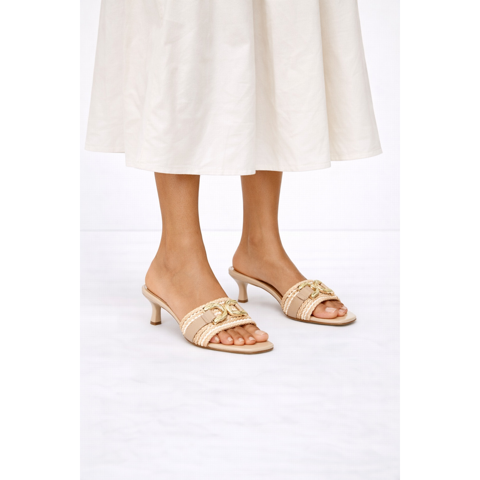 Sandali con accessorio - tacco 6,5 cm