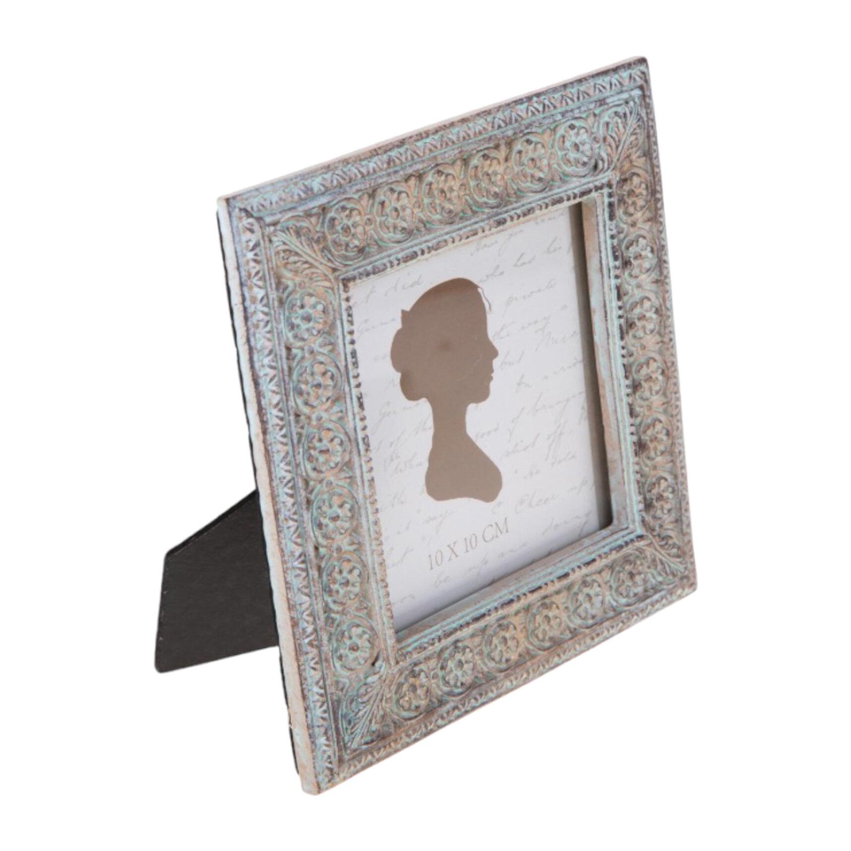 Porta foto decoro fiori - Pezzi 4 - 15xH16,6x1,8cm - Bianchi Dino SpA