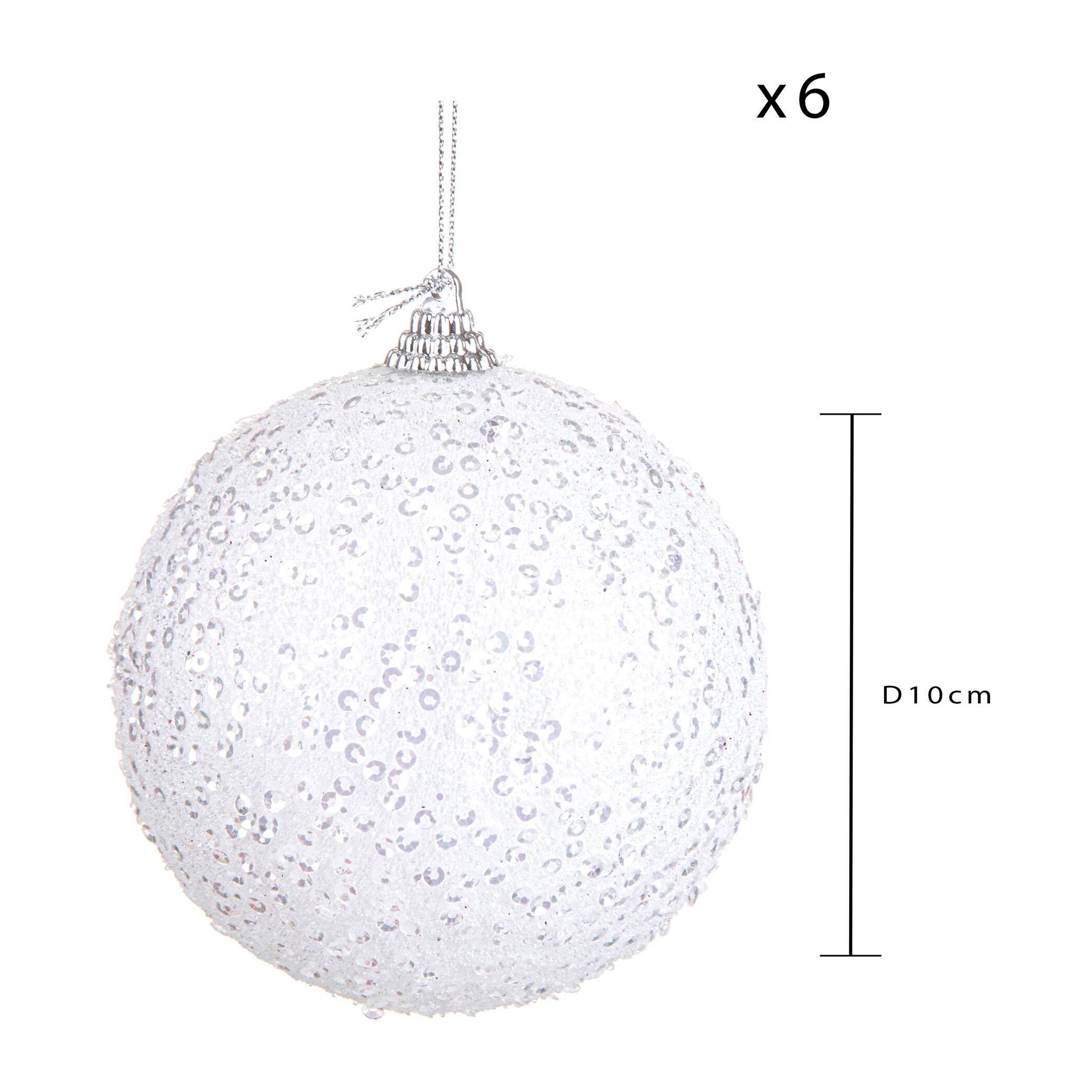 Sfere Natalizie - Pezzi 2 - 10xH10x10cm - Bianchi Dino SpA