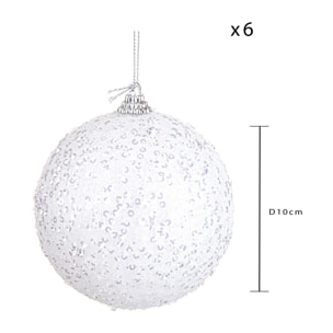 Sfere Natalizie - Pezzi 2 - 10xH10x10cm - Bianchi Dino SpA