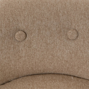 Tabouret "Firmin" pin beige 58x49x46cm