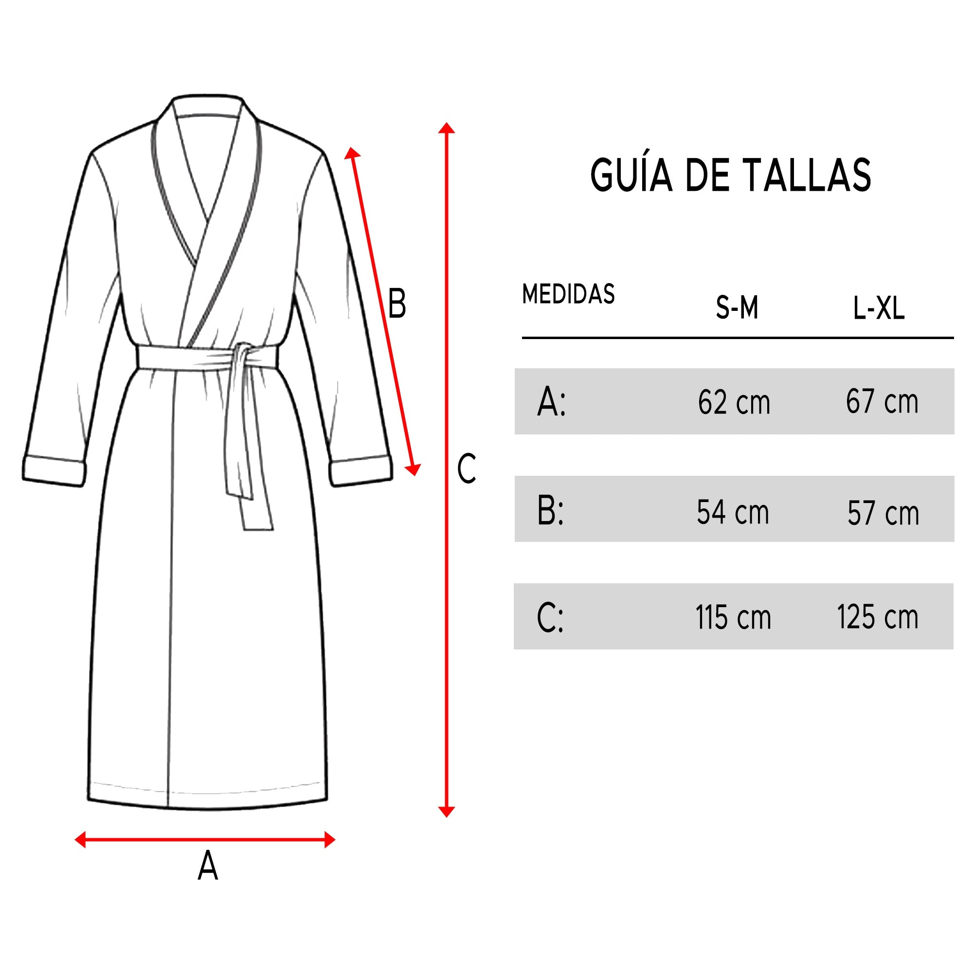 Albornoz l/xl 360 gr/m2 100% algodón beige