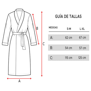 Albornoz l/xl 360 gr/m2 100% algodón beige