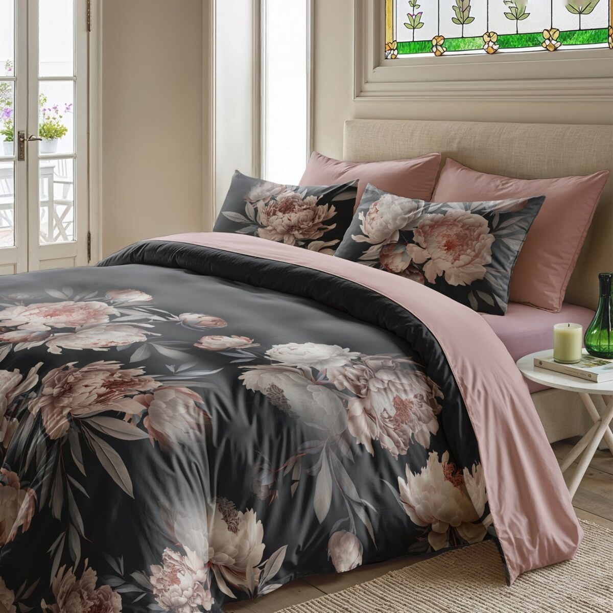 Housse de couette hanna noir