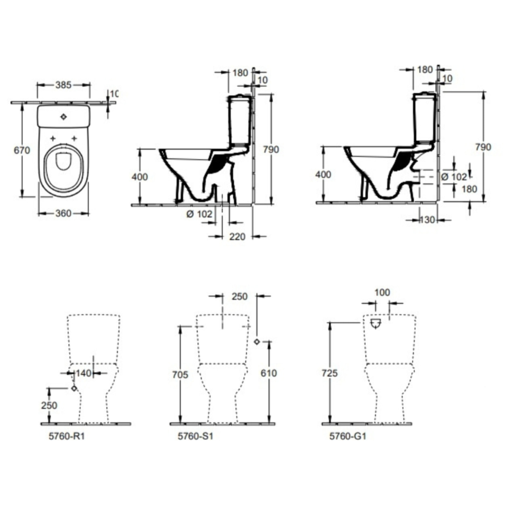 WC à poser O.novo avec abattant