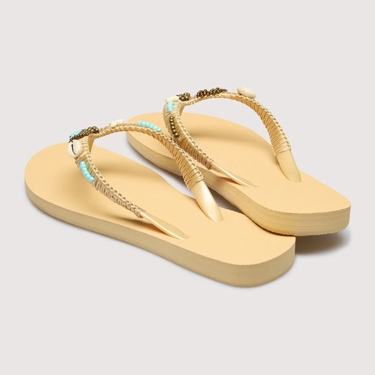 Chancla Dedo Beige- Bora Bora