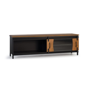 Mueble TV de Madera de Mango 160 Cm Estilo Industrial