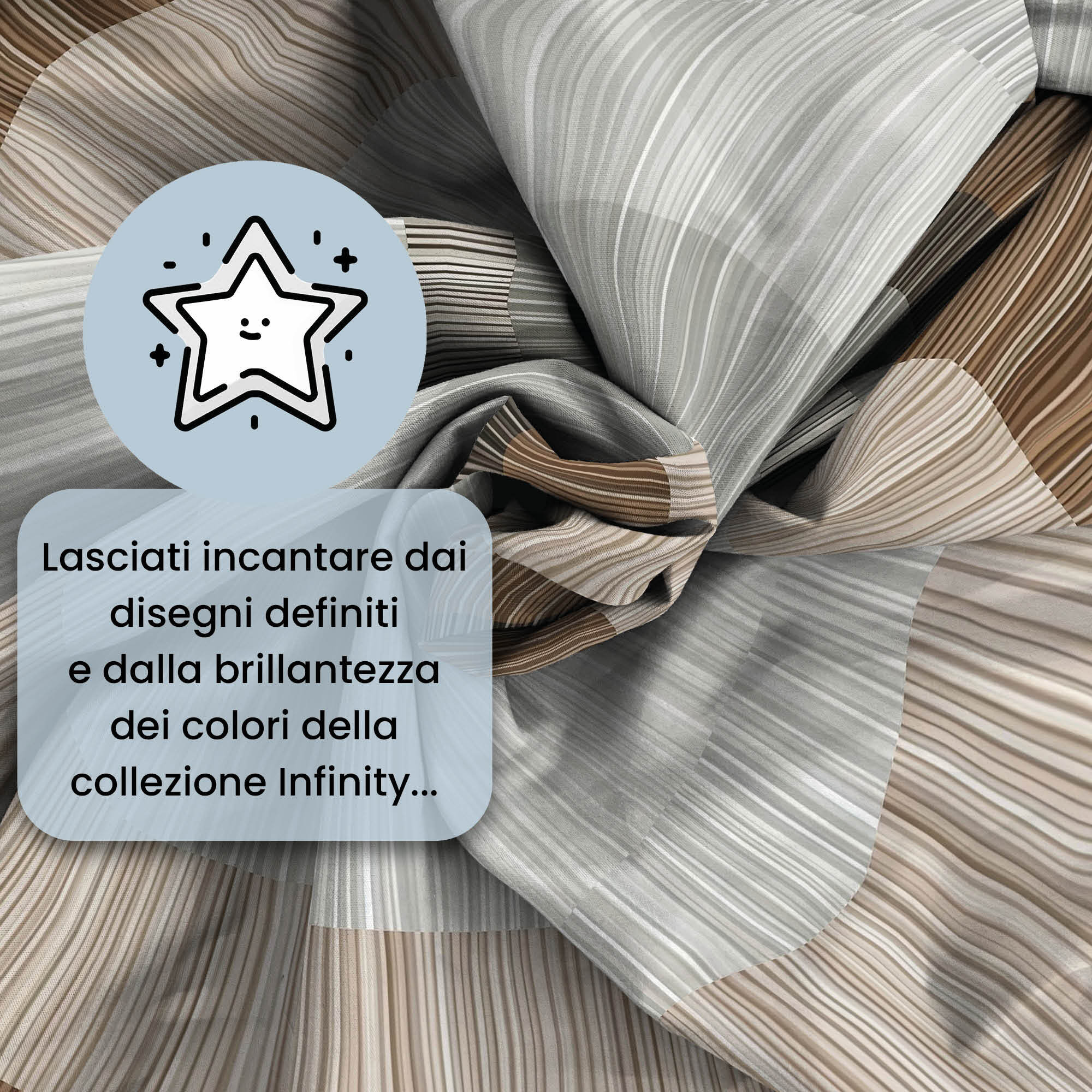 PARURE COPRIPIUMINO INFINITY - 100% Microfibra