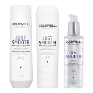 GOLDWELL Kit DS Just Smooth Taming Shampoo 250ml + Conditioner 200ml + Oil 100ml