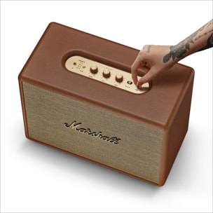 Enceinte résidentielle MARSHALL Woburn III Marron - Bluetooth, 90W, design rétro