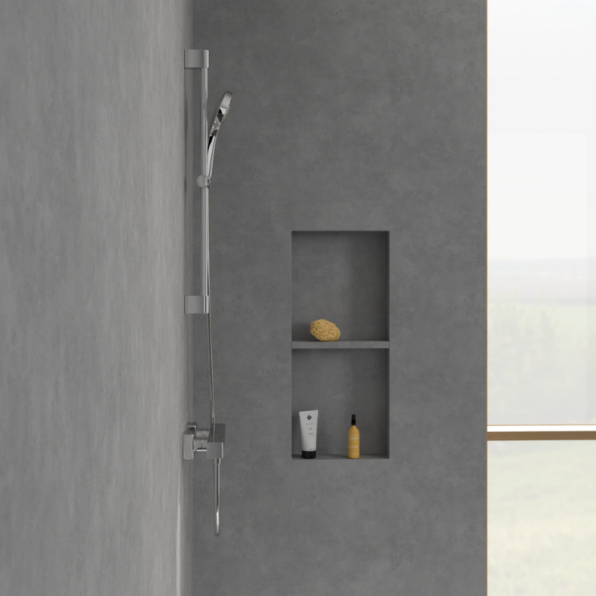 Mitigeur douche thermostatique Universal rectangle Chrome