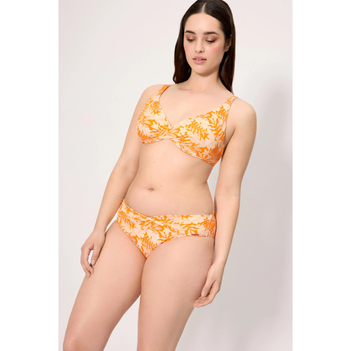 Slip bikini midi modellante Giallo