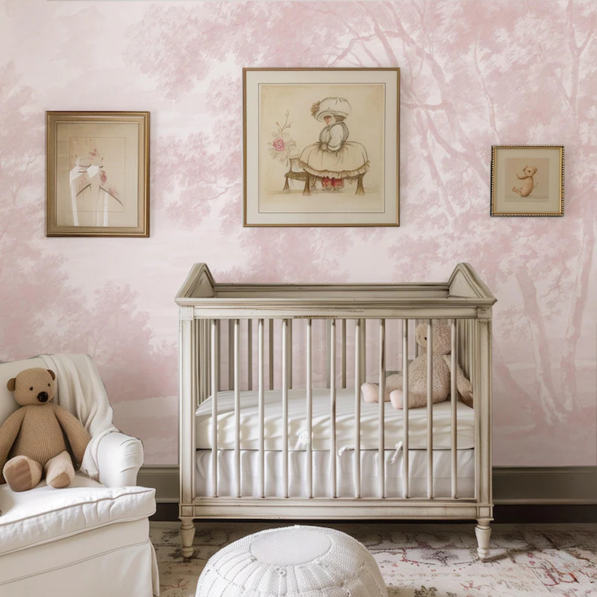 Carta da Parati Paesaggio Rosa