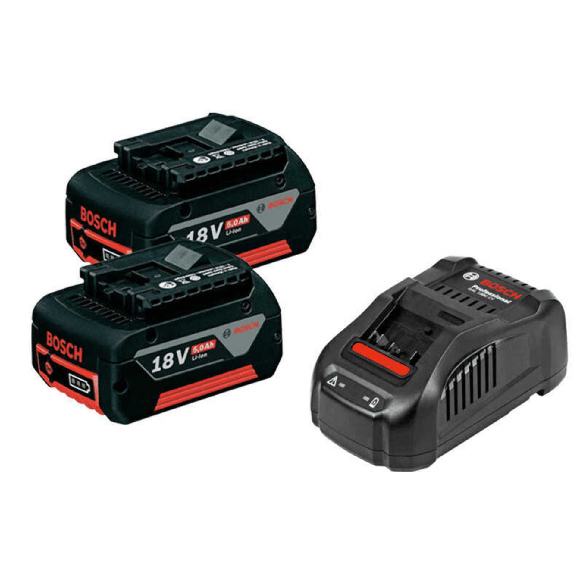 Perceuse-visseuse 18V 50 Nm - BOSCH - avec 2 batteries 18V 5.0Ah - chargeur - L.Boxx - 06019H5001