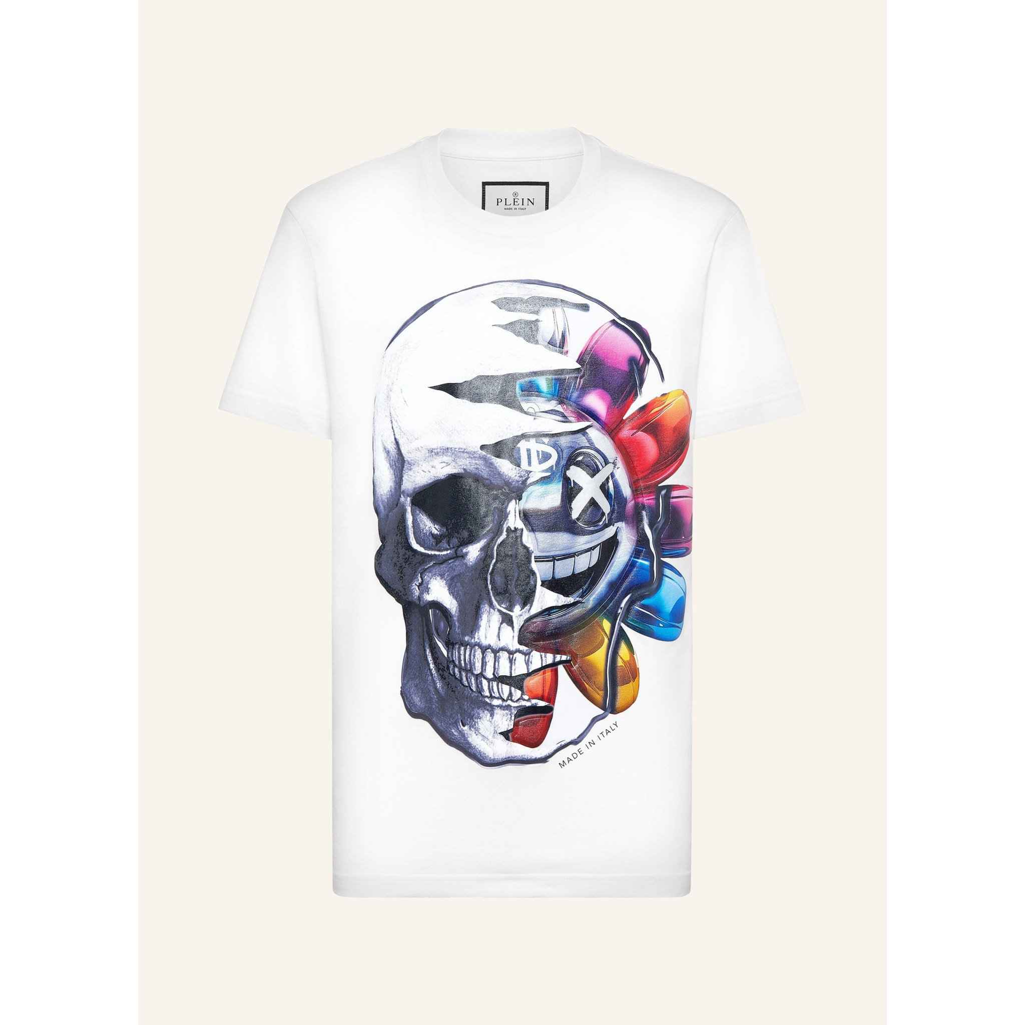 PHILIPP PLEIN Camiseta de cuello redondo y manga corta