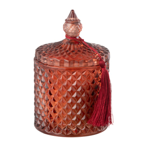 J-Line bougie Parfumée Couvercle Olive & Frank Incense - rouge - 20H