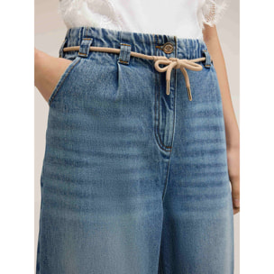 Motivi - Jeans boyfriend con coulisse - Azzurro