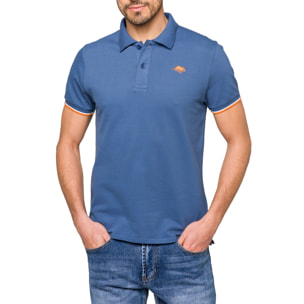 Polo Hot Buttered Lizard con rayas azul