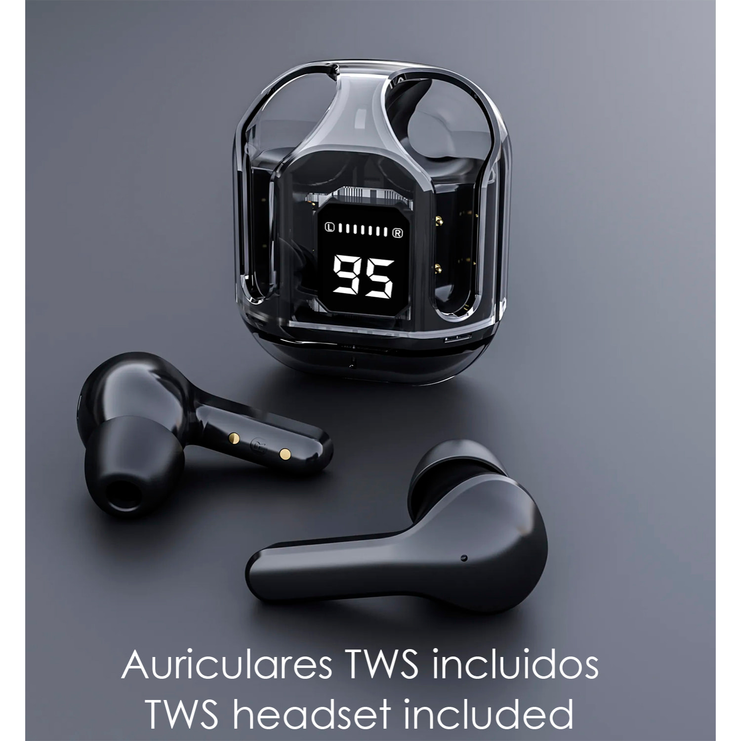 Smartwatch M103 con monitor cardiovascular, varios modos de deporte. Correa de metal + correa de silicona y auriculares TWS.
