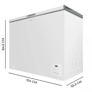 Cecotec Congélateur horizontal Bolero CoolMarket Chest 254 White E