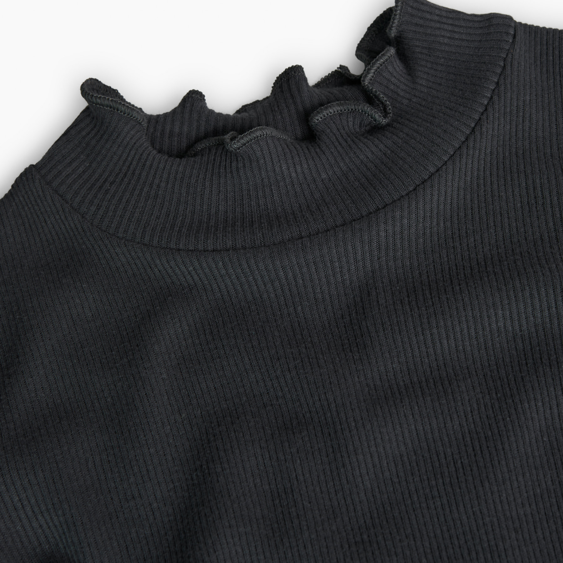 Camiseta punto canalé de niña -BCI