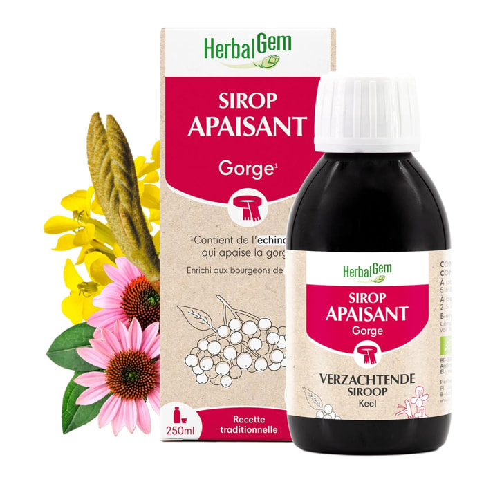 Herbalgem- Sirop Apaisant Gorge - Bio - 250 ml