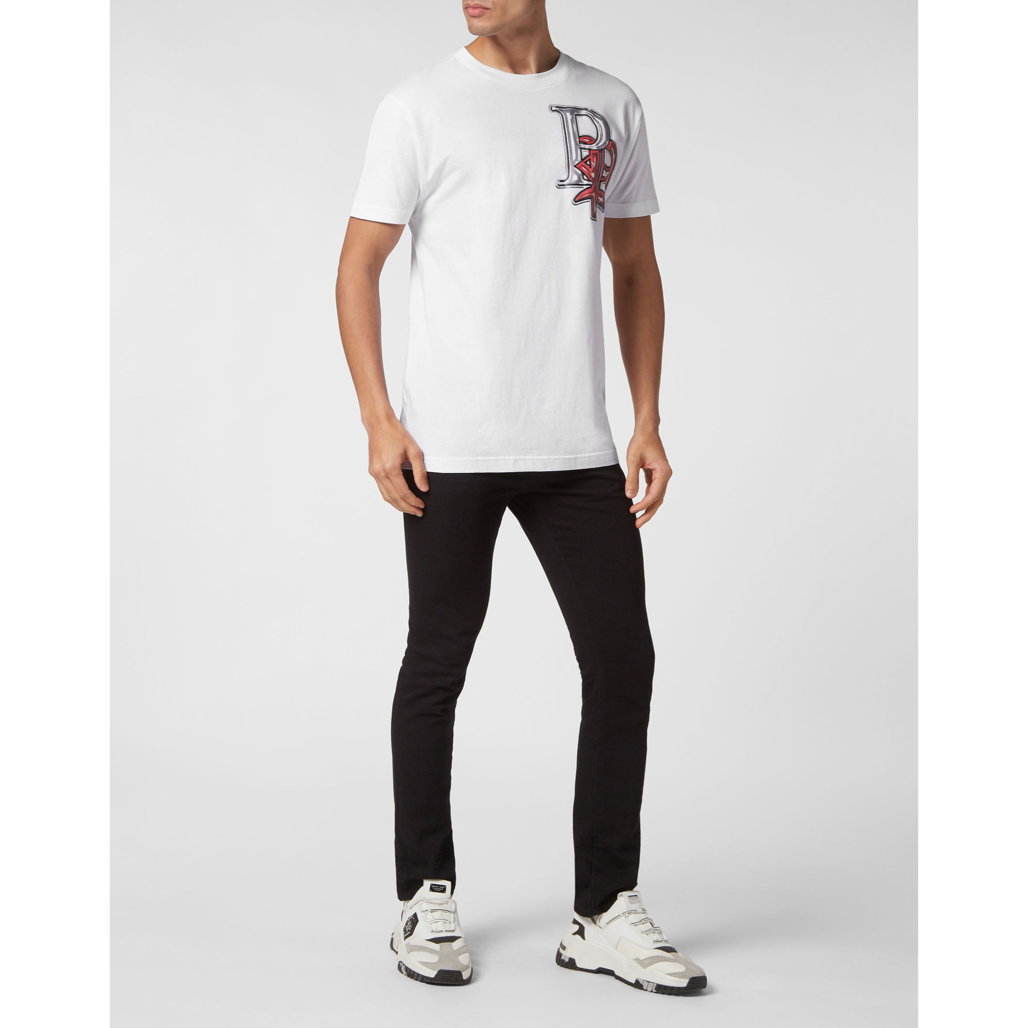 PHILIPP PLEIN T-Shirt Round Neck SKULL