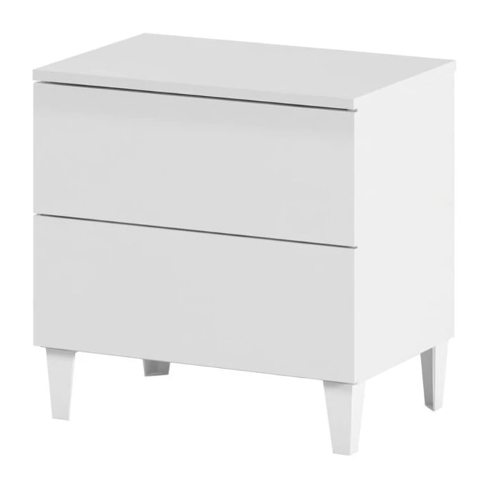 Mesita de noche Loft Blanco Brillo