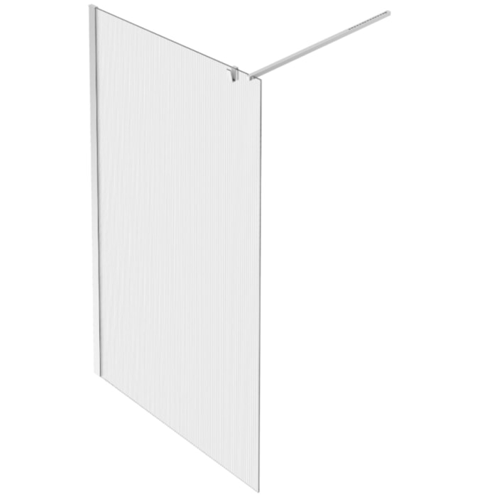 Paroi de douche Contra flute 90cm + kit profilé Chromé