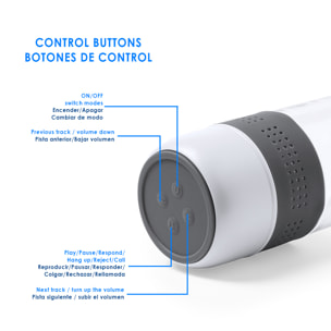 Borraccia con Altoparlante Padow, 500ml, funzione vivavoce e lettore di micro SD
