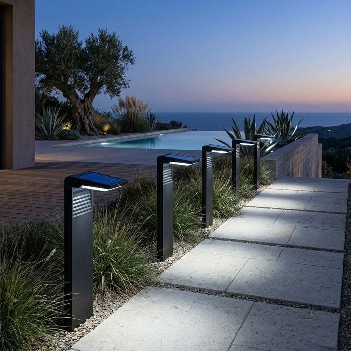 8 Potelet solaire à piquer OSTRY H41CM