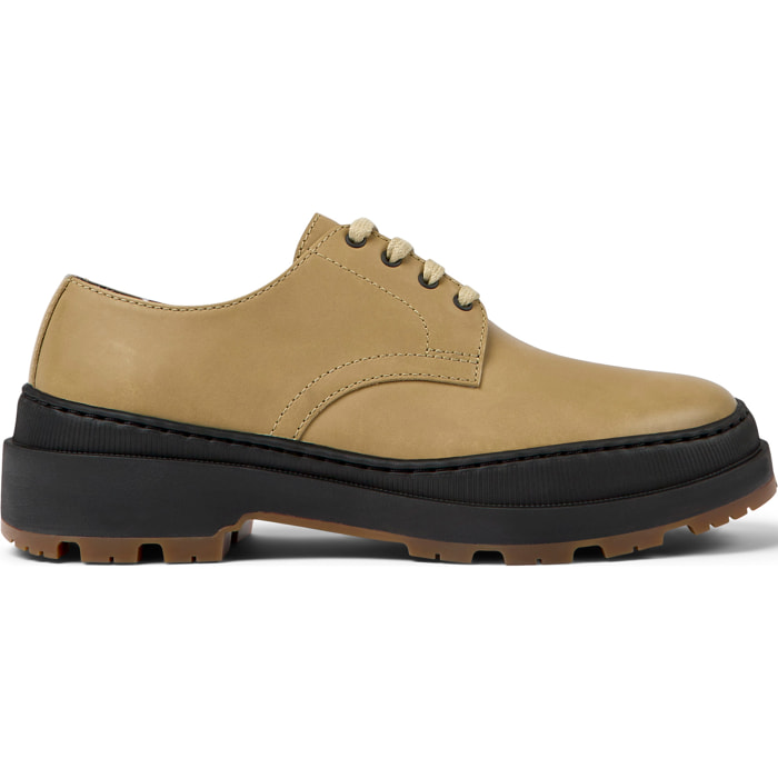 Scarpe stringate - CAMPER Brutus - Beige - Pelle liscia