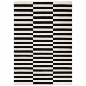 Tapis kilim, motif géométrique, tissé main, duel chic authentique