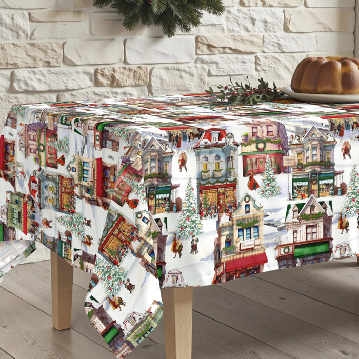 Nappe en résine Anti-tâches Christmas City 1