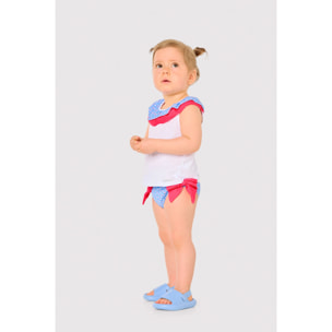 Set tessile con maglietta senza maniche
