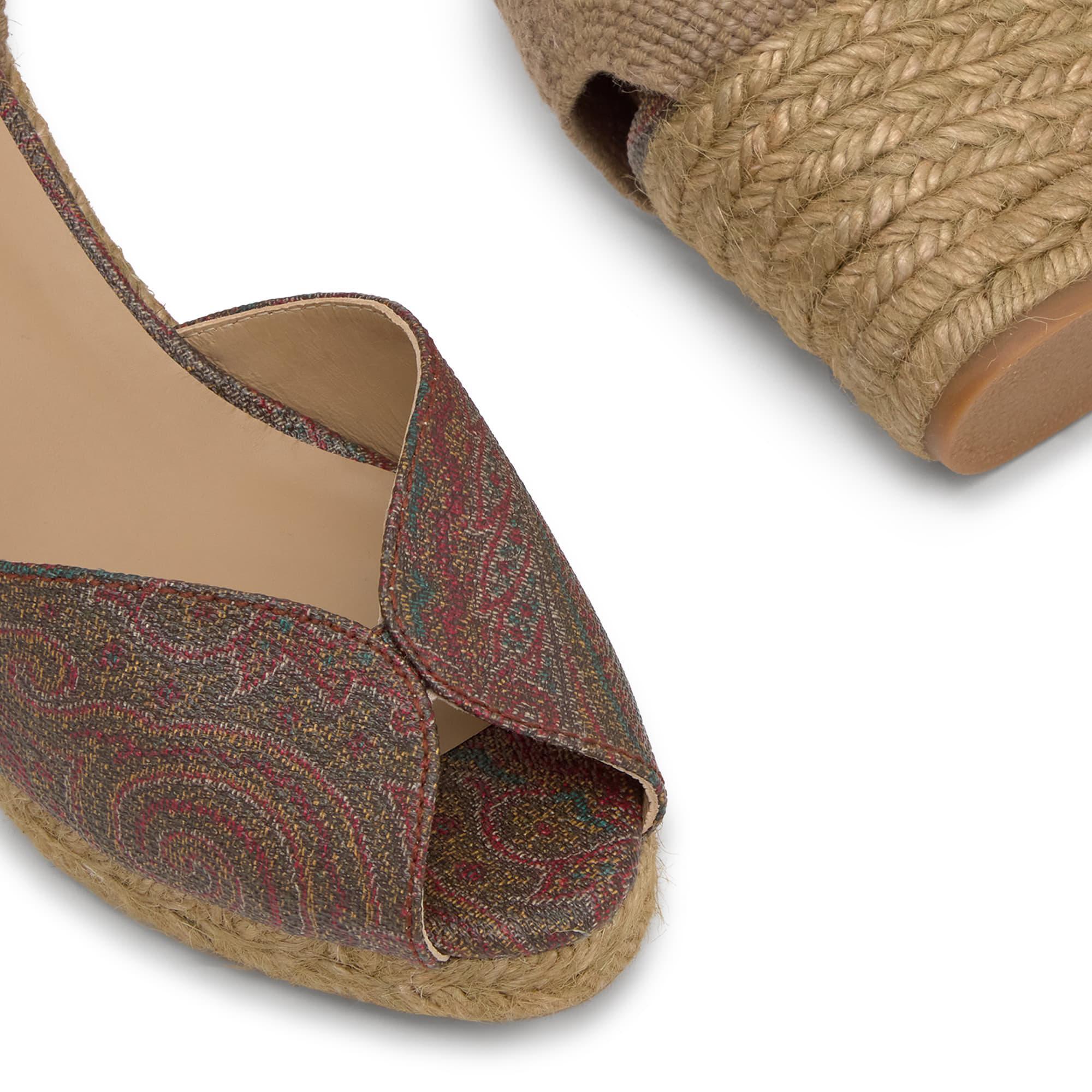 Sandalia de cuña Bilina en el icónico tejido jacquard by ETRO