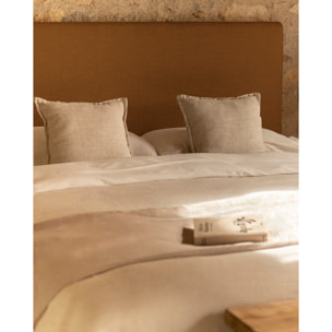 Housse de tête de lit en lin terracotta en différentes tailles