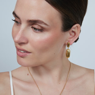 Pendientes Myshi acabado oro amarillo 18k
