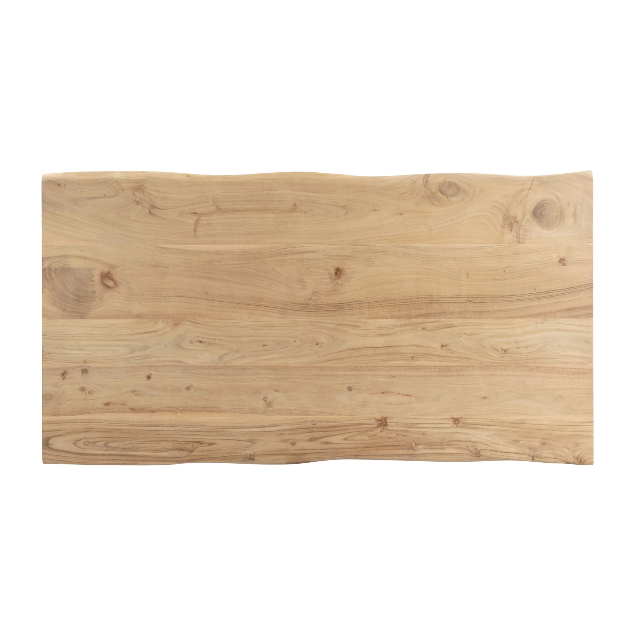 Table rectangulaire 6 personnes en bois et pieds en métal noir 175 cm - Kansas