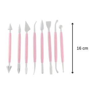 Set de 8 outils pour modeler la pâte à sucre Zenker Candy