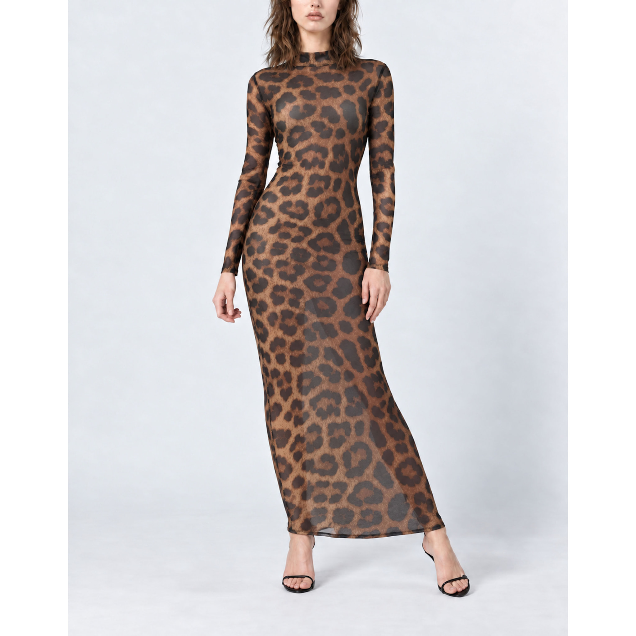 PHILIPP PLEIN Vestido largo LEOPARD