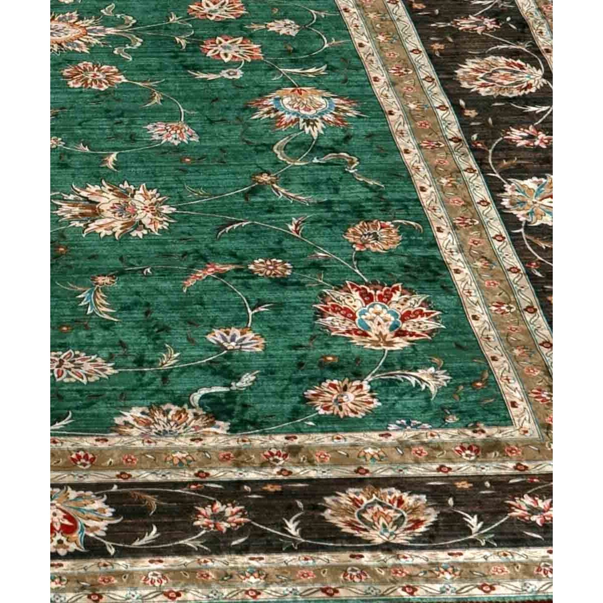 Tappeto Simil Persiano Per Soggiorno Salotto Verde