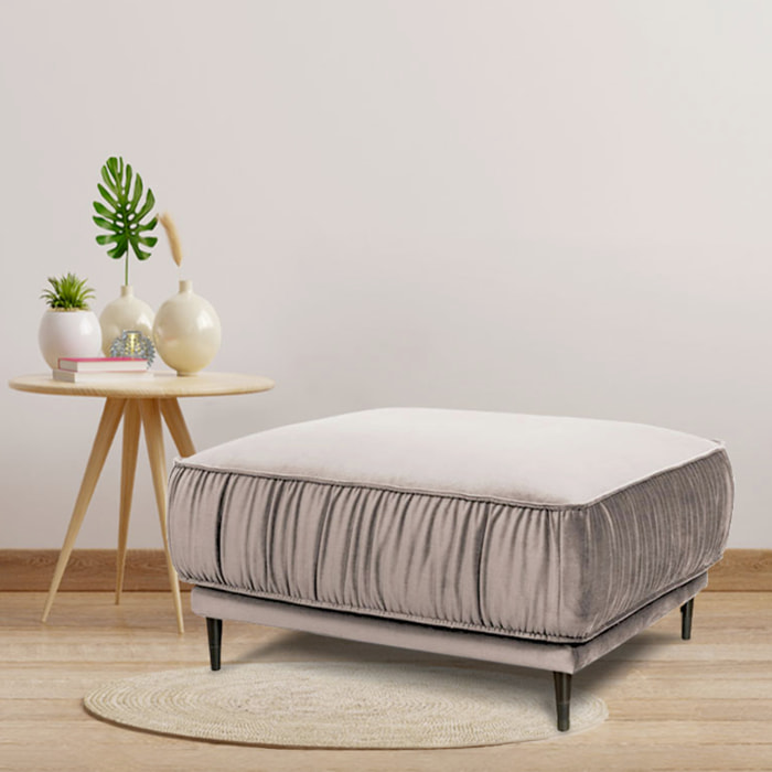 Pouf taille L Fiorenzo Velours