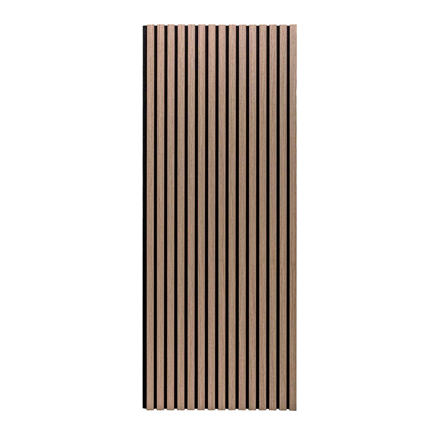 Beethoven - Set di 4 pannelli fonoassorbenti decorativi in legno 150x60 cm, marrone chiaro