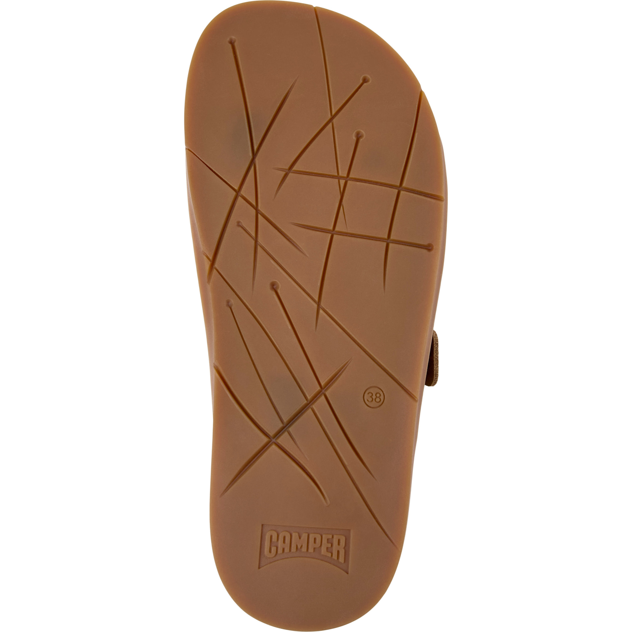 Sandali - CAMPER Lluc Sandal - Marrone - Pelle scamosciata