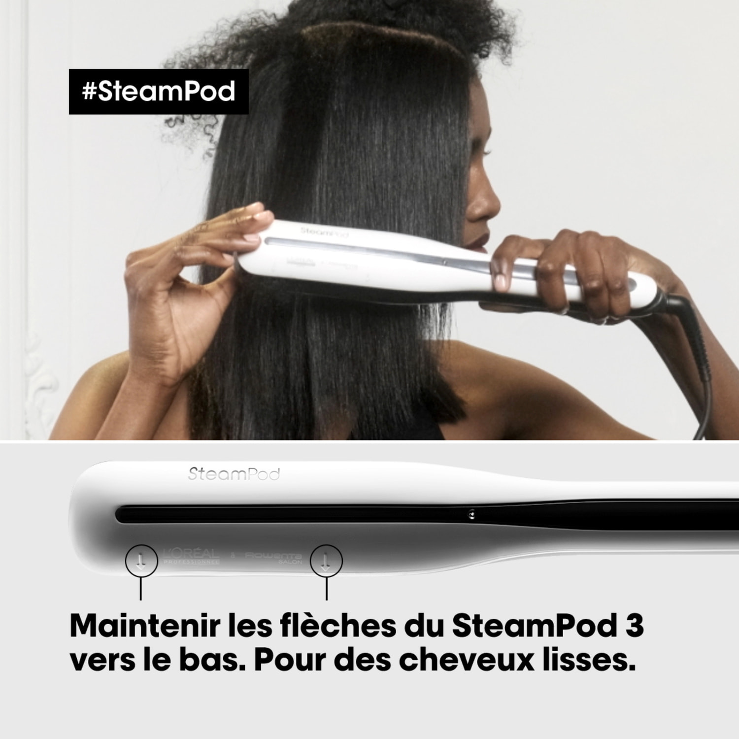 Steampod 3 - Pack Lisseur Vapeur Professionnel et Soin Lissant 3-en-1
