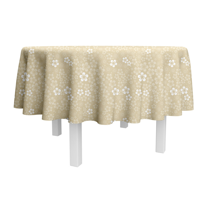 Nappe coton enduit LOLIPOP beige
